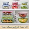 Pyrex Pyrex® Simply Store® Tinted Glass Round Storage Containers, 6-pc Set, Mixed Colors