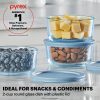 Pyrex Pyrex® Simply Store® Tinted 2-cup Round Storage with Plastic Lid, Blue